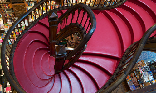 Escaleras librería Lello