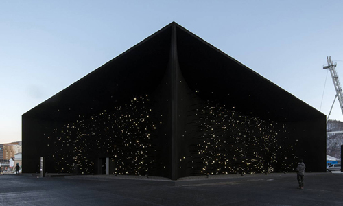 El pabellón Vantablack, diseñado por Asif Khan