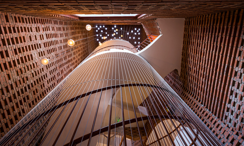 Escalera interna del Jardín de Infantes