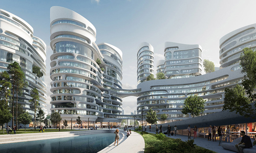 Render de la nueva ciudad inteligente en Moscú by Zaha Hadid Architects y Pride Architects