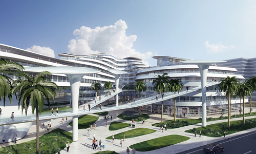 Render de Ocean's Heaven en Hulhumale, Maldivas diseñado por CAA Architects