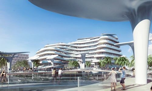 Render de Ocean's Heaven en Hulhumale, Maldivas diseñado por CAA Architects