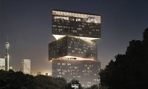 Render. Nhow Amsterdam Hotel RAI, Países Bajos