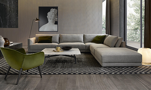 Bristol sofa designed by Jean-Marie Massaud