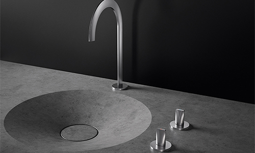 Atrio Icon 3D de Grohe está hecho de 4,700 capas de acero estampado en metal 3D