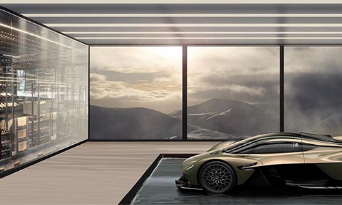 Aston Martin presenta un nuevo diseño de casa enfocado en salvaguardar y exhibir automóviles.