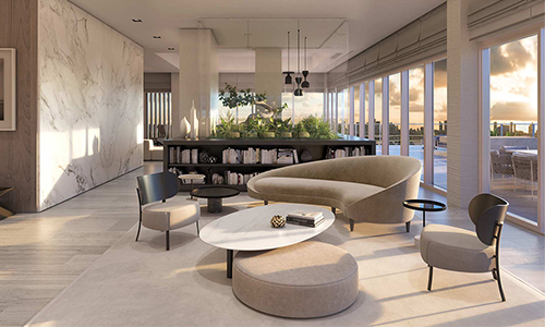 Piero Lissoni + Living Divani amueblan proyecto residencial en Miami.