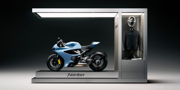 Foster + Partners diseña un nuevo showroom para Norton Motorcycles.